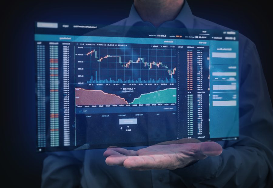 Trading platform representing how prop firms operate and their legality in the US