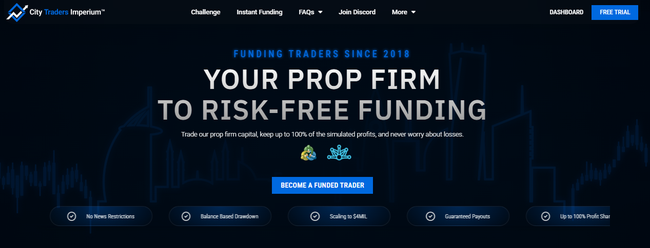 one-step prop firms city traders imperium