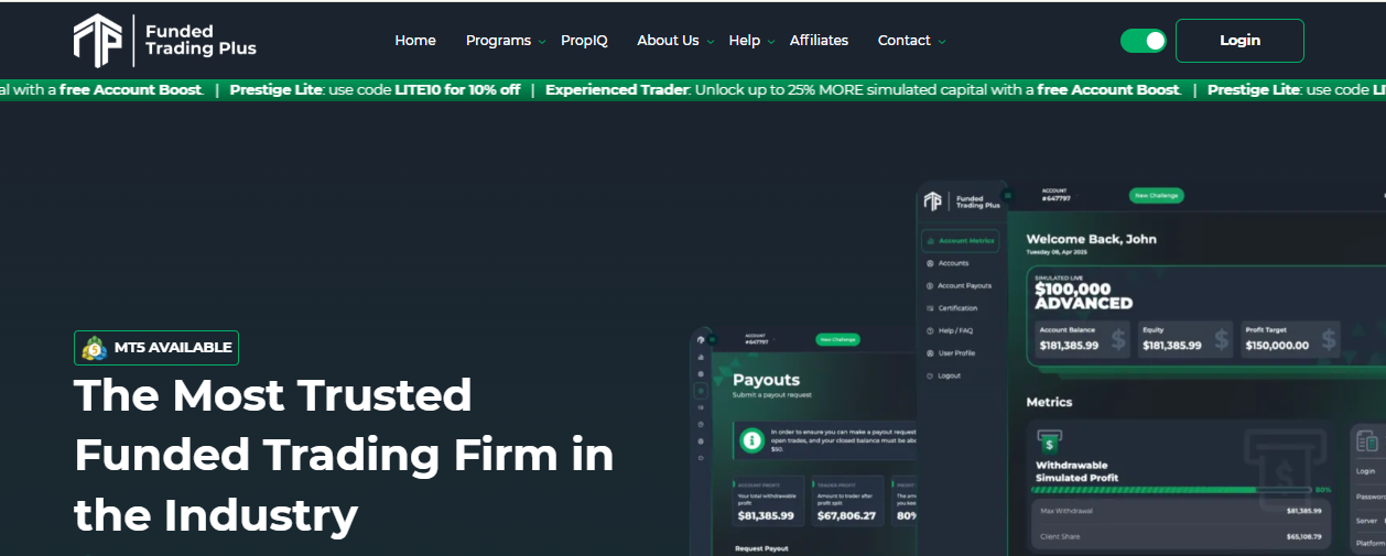 one-step prop firms funded trading plus